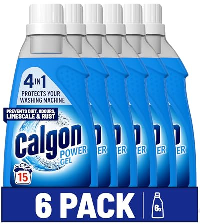 Calgon Gel 4-in-1 Washing Machine Water Softener Gel 750ml, Pack of 6, 6 x 750ml