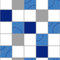 Dotty Tiled Blue White Wallpaper - Metallic Silver Modern Textured Embossed Contemporary - Kitchen Bathroom Vinyl