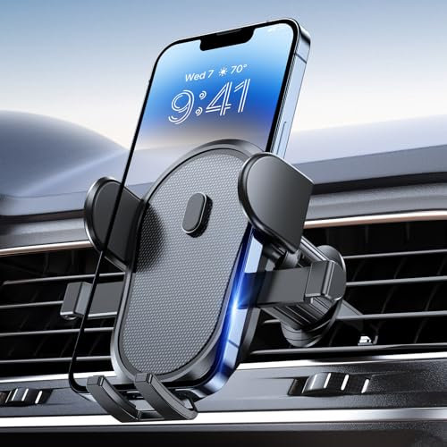 Miracase Handyhalterung Auto，Handy Halterung Auto Lüftung mit Starker Stahlhaken,universelle handyhalter für iPhone, Android und alle Smartphones, Schwarz