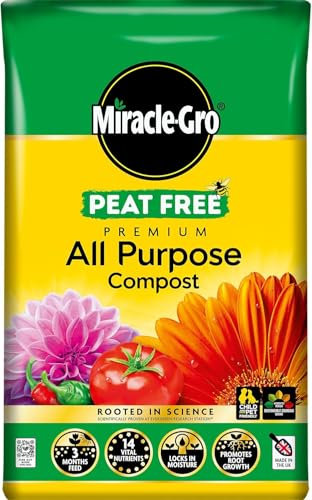 All Purpose Peat Free Compost 40L / 50L Garden Bag | Nutrient-Rich Growing Medium for Containers, Beds & Borders | For Flowers, Fruit, Veg & Shrubs (50L)