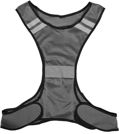 JOINPAYA High Visibility Reflective Running Vest for Men Women Adjustable Mesh Safety Vest for Cycling Night Jogging Outdoor Activities