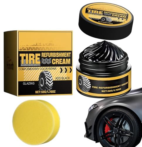 Lucido per pneumatici protegge gomma e pneumatici, opaco lucido per pneumatici, radiazioni UV, gel per pneumatici neri profondi, set per la cura dei pneumatici, gel per pneumatici nero intenso