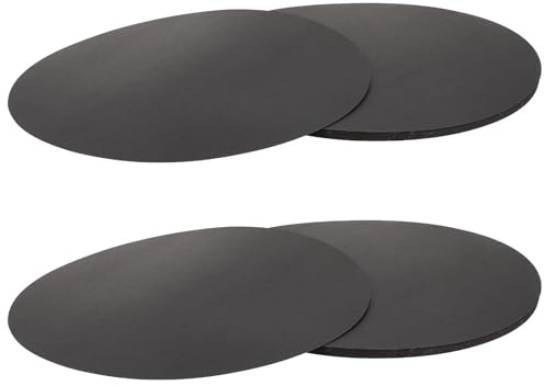 HORIALENCE Cartulinas Redondas Negras para Dibujo y Pintura de 50 Piezas Diseño Grueso y Acabado Fino, Ideales para Proyectos Artísticos y Pintura al Óleo
