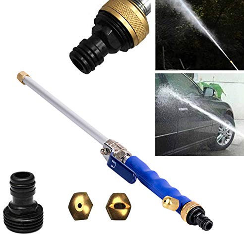 Washer - Boquilla de Alta presión para fijación de mangueras de Agua para Lavado de Coches, riego de jardín y césped, terrazas, aceras, trastero y Garaje