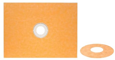 Schluter Kerdi Prefabricated Sloped Shower Tray - Waterproof, Ready to Tile - Lightweight Polystyrene, 36 Length, 48 Width, Center Outlet Position - KST915/1220BF