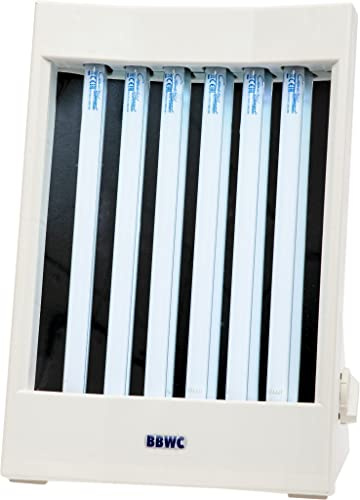 BBWC Solarium facial et solaire du haut du corps - Blanc - Durable et bien conçu - Pour tous les tons de peau