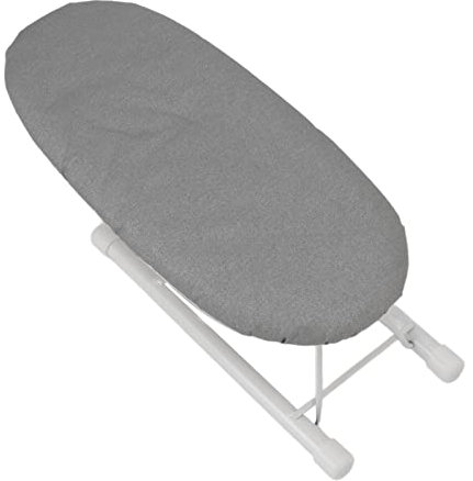 UPQRSG ASSE da Stiro Pieghevole, Piccolo ASSE da Stiro da Tavolo Portatile, Mini ASSE da Stiro Accessori per Stirare I Vestiti, ASSE da Stiro da Tavolo Antiscivolo Resistente al Calore(Grigio)
