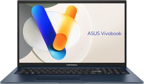 ASUS Vivobook 17 | Quiet Blue (X-Serie) | 17,3 FHD | Core i7 1355U | RAM: 40GB | SSD: 4TB | Windows 11 Pro | Office 2024 Pro #mit Notebooktasche
