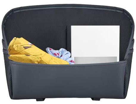 Sac de rangement pour appuie-tête de voiture – Organiseur de siège de voiture pour siège arrière, organiseur de voiture étanche pour siège arrière, sac de rangement en cuir pour siège de voiture