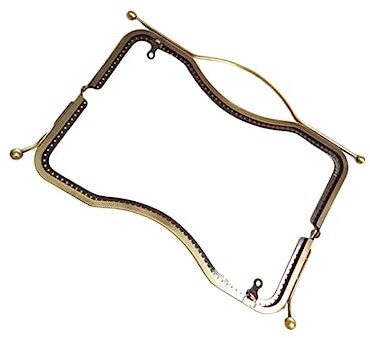 Homoyoyo Chiusura a Labbra Concava Manico Fisso in Metallo Bronzo 27cm
