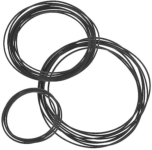 GALPADA 20pcs Recorder Rubber Belts for Cassette Players Durable Replacement Bands for and Tape Players Fits Thick Compatible with Various Models Mixed