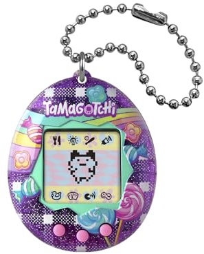 BANDAI - Tamagotchi Animale Virtual Original Candy, Multicolore 46168, Giocattolo Elettronico, Ideale per Bambini Oltre 8 Anni Il tuo animale domestico elettronico preferito con nuovi disegni da