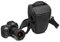 Manfrotto Advanced Holster M III, Tasche für Spiegellose Kamera mit Objektiv, Kameratasche mit Stativhalterung und Regenschutz, Fotografie Zubehör
