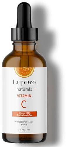 Vitamin C Serum für das Gesicht mit Hyaluronsäure & Vitamin E zur Ernährung, Straffung und Feuchtigkeitsversorgung für das Gesicht, Anti Aging Hautpflege Behandlung Geeignet für empfindliche Haut