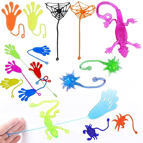 AOMiGT Klatschhände,Klatschhand Kinder,18PCS Klebrige Glibberhände,Party Mitgebsel,Glibber Klatschhände,klebrige Hände Spielzeug,Glibber Klatschhand,Glibberhand Mitgebsel,Mini Klatschhand Kinder