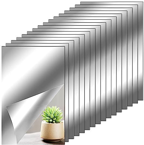 Wandaufkleber, flexibel, kein Glas, zum Verkleiden von Wänden in Küche und Bad, 16 Stück à 9 Zoll