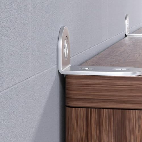 Juego de 6 conectores para muebles, dispositivos antivuelco, soportes de ángulo recto, accesorios anticaídas de seguridad para niños, hebilla para armarios