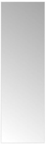 Espejo de pared de cuerpo entero con marco blanco de plástico de 45x145 cm