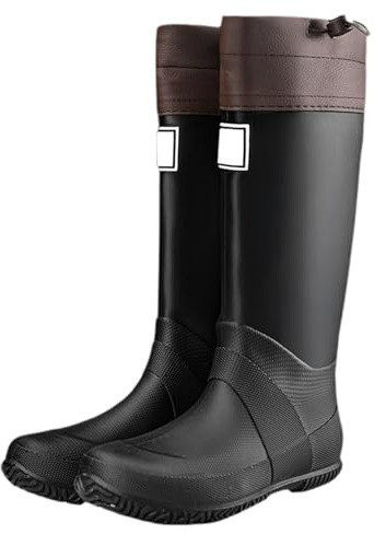 Bottines de pluie en caoutchouc pour femme - Doublées - Antidérapantes - Imperméables - Bottes d'équitation - Bottes de pluie - Bottes de pluie - Bottes de pluie - Bottes de pluie - Bottes de pluie