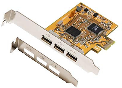 EXSYS EX-11053 Schnittstellenkarte und Adapter USB 2.0 intern – Schnittstellenkarten und Adapter (PCIe, USB 2.0, Gesamthöhe, PCIe 1.1, NEC D720102GC, 0,48 Gbit/s)