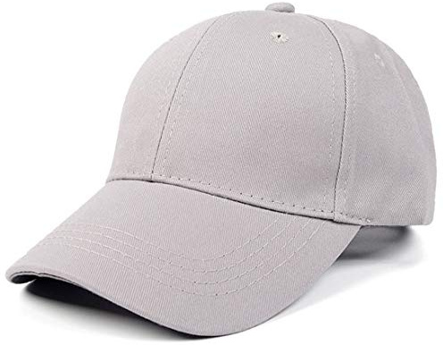 Yixda Baby barn solid basebollkeps pojke flicka utomhus snapback sportkeps, GRÅ, En Storlek