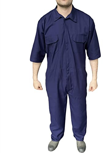 Turners Mens Short Sleeve Workwear Coveralls Boilersuit Overalls (XX Large)