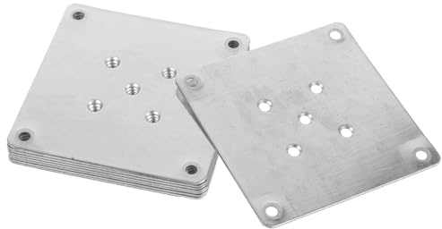 OSALADI 8 patas de mesa de metal engrosadas para muebles, patas de mesa, patas de muebles, placas de montaje, placas de fijación, conectores de muebles, herrajes para muebles
