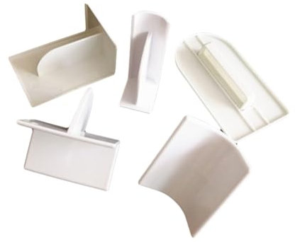 Amosfun 5pièces Racloir à Gâteau Lisseurs pour Fondant De Outils De Pâtisserie Racloir à Fondant Lisseurs à Gâteau