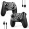 AceGamer 2pcs Wireless Controller für Switch/Switch 2/Lite/OLED, Controller für Switch Pro mit Weckfunktion mit einer Taste，Switch Pro Controller mit Doppel vibration/Turbo/Screenshot (Schwarz)