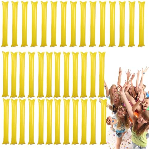 Truenos Sticks | 40 Piezas de Palmas Inflables para Animación Deportiva