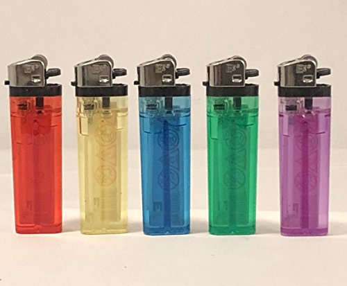 E TWO Disposable Lighters X 20, Multicolor, Plastic, Modern Style, 20 Pack, Butane Fuel