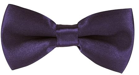 axy Kinderfliege, Jungen Fliege, bereits gebunden, Konfirmation verstellbar in verschiedenen Farben KFLI1 (Dunkellila)