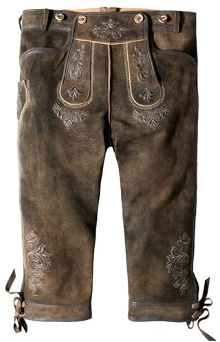 Stockerpoint Pantalones de Piel para Hombre Justin4, Bisonte Encrespado, 50