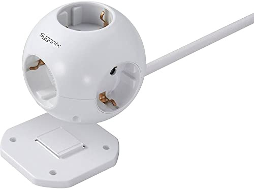 Sygonix SY-4535062 Steckdosenwürfel Weiß Schutzkontakt 1 St.