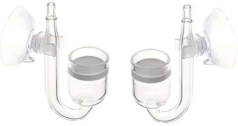 CENPEK – Lot de 2 diffuseurs de CO2 Pollen Glass en Verre avec Compteur de Bulles pour Aquarium