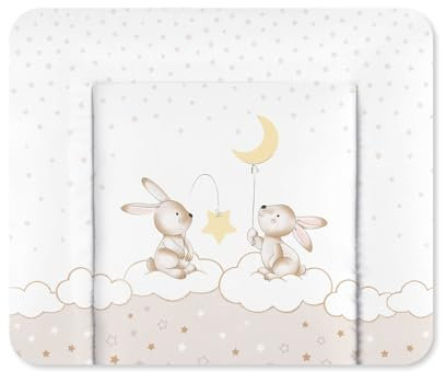 Julius Zöllner Wickelauflage Softy 65x75 cm - Wickelunterlage - wasserdicht und abwischbar - Made in Germany – Oeko-Tex Standard 100 – Traumhase