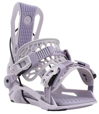 Nidecker Flow Fenix Fusion, fijaciones unisex para snowboard, color lavanda, talla S