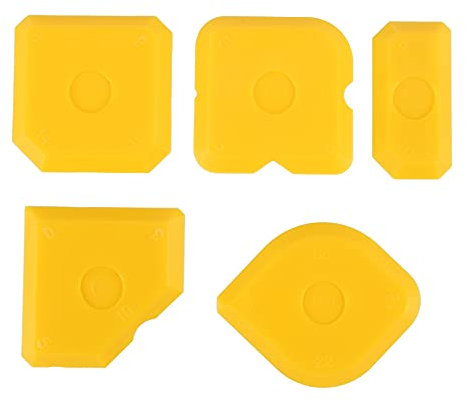 Hztuang 5 Pièces Ensemble D'Outil Pour Grattoir Ensemble De Jointoiement Dissolvant De Coulis À La Truelle Spatule De Lissage Des Joints De Silicone