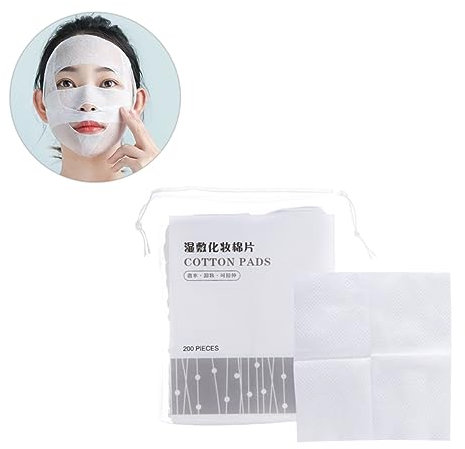 BATHVEVE Thin Stretchable Makeup Cotton Pads for Face Facial Pads for Hydropathic Compress and Toner Application for Women