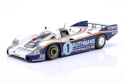 OPO 10 - Auto in Miniatura Compatibile con Porsche 956 LH #1 Vincitore 24h Le Mans 1982 Ickx, Bell Scala 1/18 IXO WERK83 18043001C