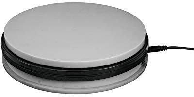 EUROPALMS Drehteller 25cm bis 25kg, Schwarz