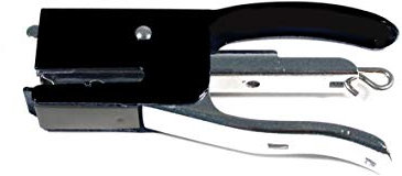 Alevar Mini-Heftzange aus Metall, Format 10,5 x 5,5 cm, Monta Punto 10, Farbe: Schwarz