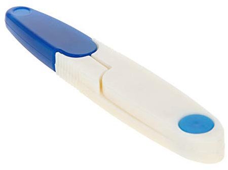 Utoolmart - Tijeras de piel en forma de U para uso doméstico, acero inoxidable, pequeñas tijeras de costura de punto de cruz, herramientas de papel y muelle de corte (1 unidad)