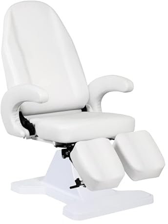 ACTIVESHOP Kosmetikstuhl Kosmetikliege Massageliege Behandlungsstuhl hydraulisch 112 Weiss