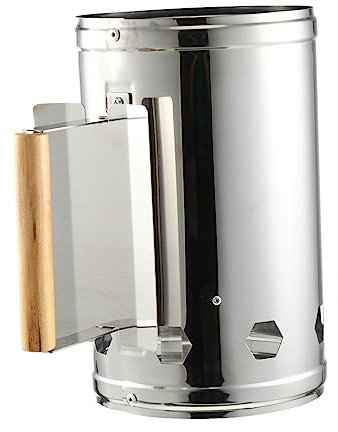 YARNOW Camping Accessories Grill Outdoor BBQ Charcoal Chimney Starter Outdoor Cooking Charcoal Fire Starter Stainless Steel Fireplace Accessories Barbeque Grill Camping Bbq