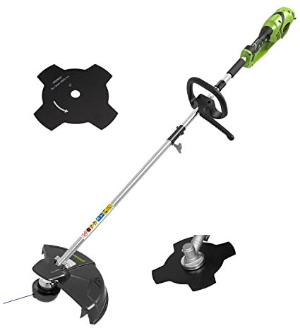 Greenworks Cortacésped eléctrico 230V 1200W 40cm con 2 Cuchillas desbrozadoras