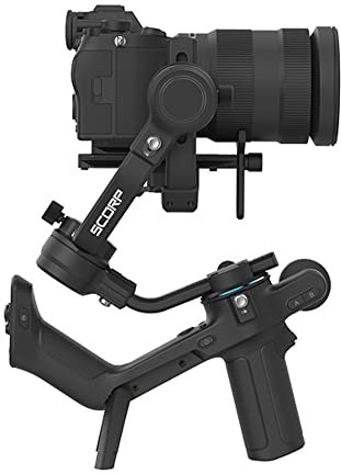 FeiyuTech [Oficial] SCORP-C Estabilizador de Cámara, Gimbal 3 Ejes con Mango Integrado, Soporta 2.5kg, Compatible con Sony ZV-E10/A6400/A7IV, Canon R50, Panasonic