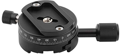 Testa per Treppiede Panoramica QJ 01 Lega di Alluminio Testa per Treppiede Panoramica Girevole a 360° con Piastra Rapida per Morsetto Arca Swiss