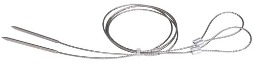 Flexibles Grillspieß-Set aus Edelstahl 72 cm, 2 Stück, ideal für Grillfeste