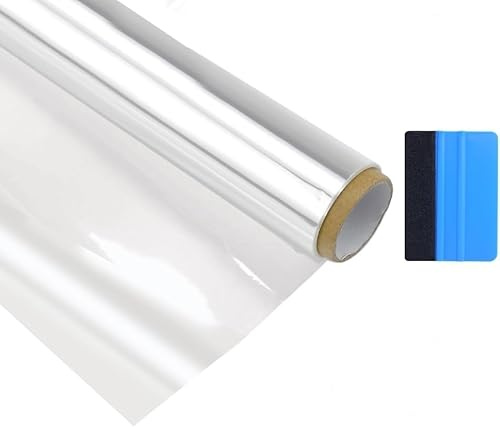 EUIEUT Pellicola Adesiva Trasparente 40x300cm Pellicola Protettiva per Parete Carta Adesiva Trasparente per Muro Carta da Parati Autoadesiva con Spatola e Adesivi Invisibili per Mobili Muro Fai da Te